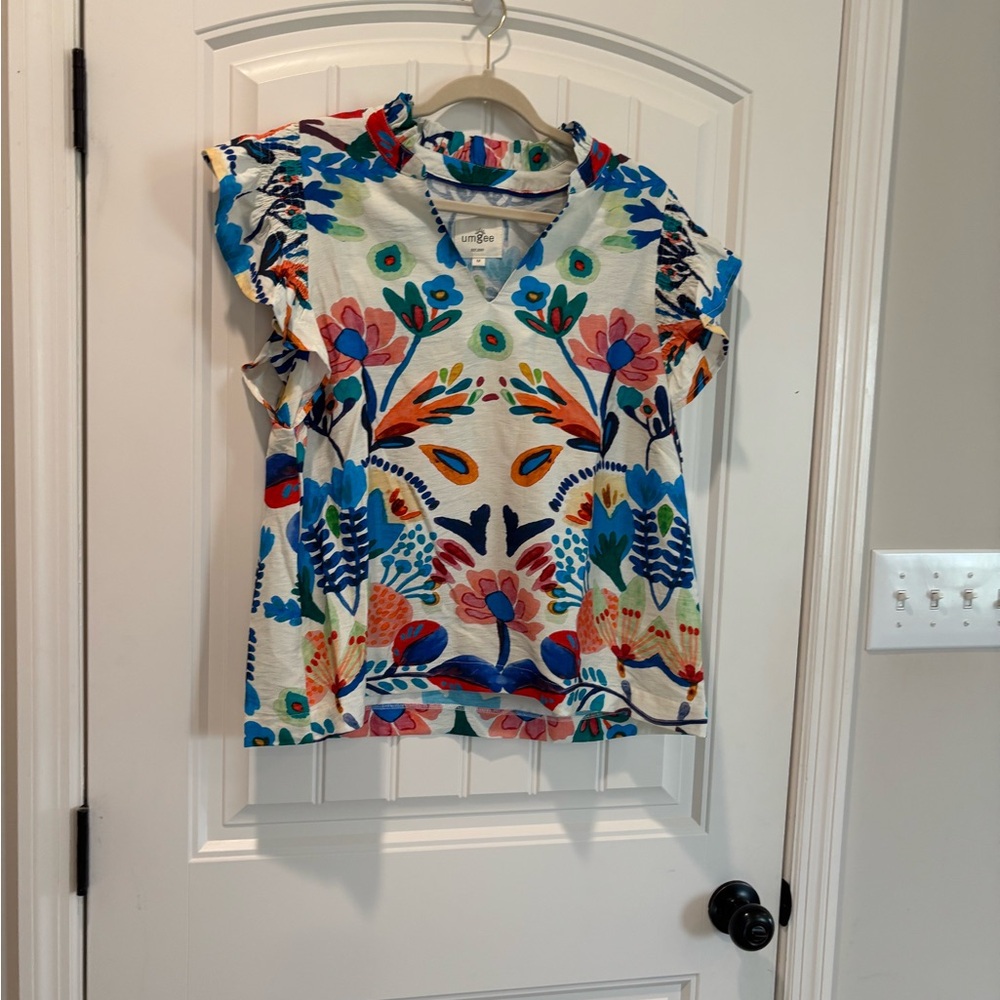 Umgee Multicolor Floral Blouse